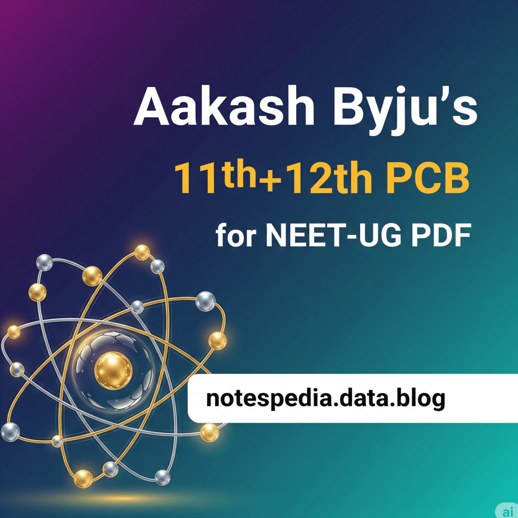 Aakash Class 11th+12th PCB for NEET-UG&nbsp;PDF